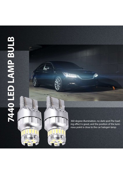Adet Araba T20 7440 W21W LED Canbus Geri Vites Lambası 7443 LED Ampul (Yurt Dışından) fırsatları