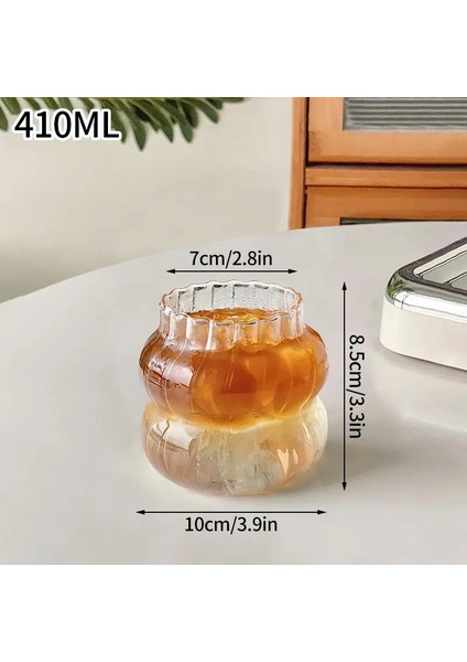 1/2pcs Şeffaf Cam Kupa Ins Coffee Kupa Isıya Dirençli Tumbler Içme Camları Kokteyl Beveragecolor Için Dalgalanma Su Gözlükleri: S2 650ML/KAPASITE: 401-500ML (Yurt Dışından)