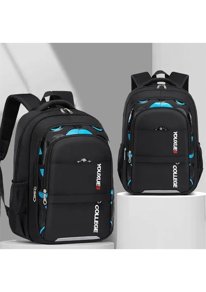 Yeni Çocuk Okul Çantaları Çocuklar Sırt Çantası Ilköğretim Okul Çantası Genç Erkekler Su Geçirmez Sırt Çantaları Kitap Bagcolor: Mavi A (Yurt Dışından)