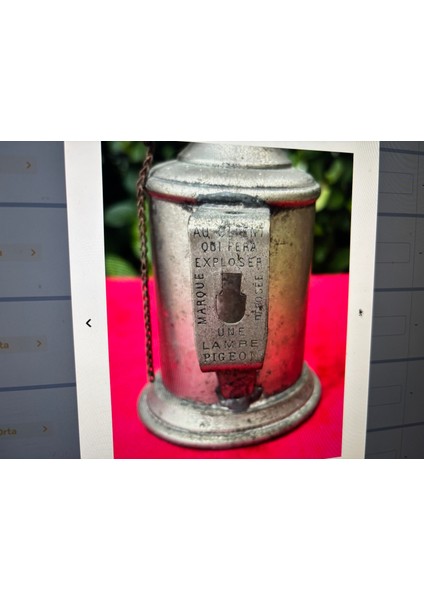 Fransız Pirinç Antika Gaz Lambası 26 cm Boyunda fiyatları