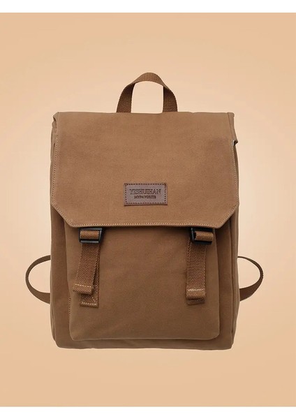 Canvas Schoolbag Kadın Koleji Öğrencisi Ortaokullu Lise Kız Lisesi Öğrencisi Büyük Kapasite Sırt Çantası 2024 Yeni Sırt Çantası Renk: Kahverengi (Yurt Dışından)