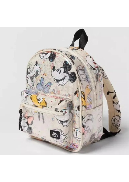 Su Geçirmez Pullu Sırt Çantası Mickey Mouse Basılı Kız Seyahat Depolama Moda Karikatür Sevimli Kız Bebek Mini Backpackcolor: Multi (Yurt Dışından)