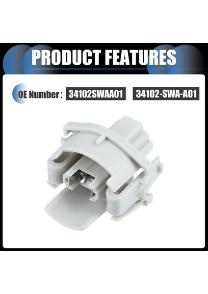 Honda Için 2 Adet Plaka Etiketi Işık Soketi Lamba Konnektör Muhafazası (Yurt Dışından) fırsatları