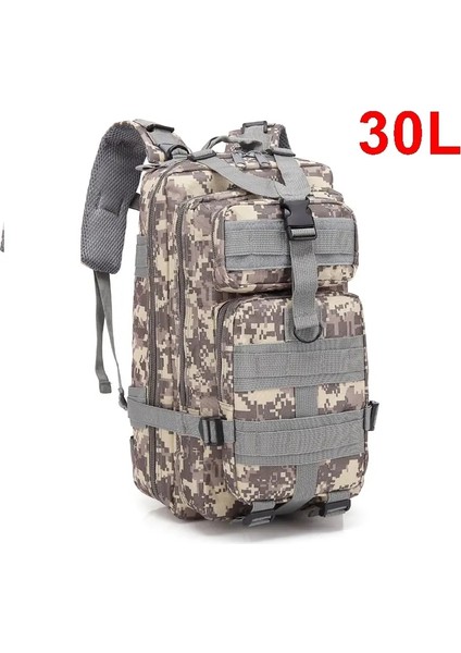 30/45L Adam Taktik Sırt Çantaları Hkingtraveling Torbalar Hayatta Kalma Açık Hava 3p Saldırı Paketi Edc Molle Pack Trekking Avcılık Çantası Renk: 30L Acu (Yurt Dışından)