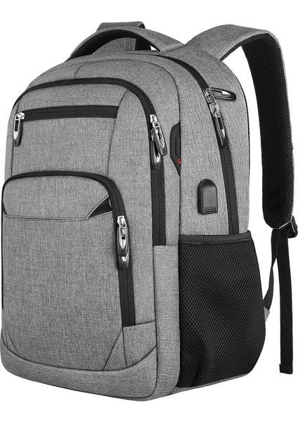 Insan Sırt Erkekler Seyahat Açık Kamera Lens Siyah Ergonomi Dizüstü Bilgisayar Büyük Kapasiteli Dağcılık Su Geçirmez Çanta Rengi: Gri/: 18 Inç (Yurt Dışından)