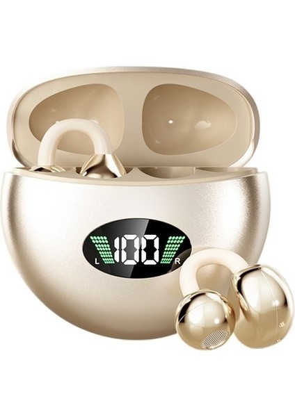 Hava Iletimli Bluetooth Kulaklıklar Kablosuz Klipsli Spor Kulaklıkları (Yurt Dışından)