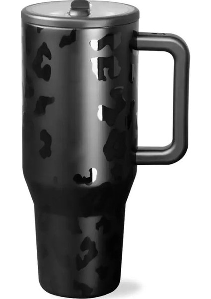 Yeni Hydrojug Traveler 32OZ 40OZ 40 Oz Tutamalı Samanlı Paslanmaz Çelik Vakum Yalıtımlı Araç Kupa Buzlu Seyahat Kupası : Pic/renk ile Aynı: 32OZ Hyjug-Loopard (Yurt Dışından)