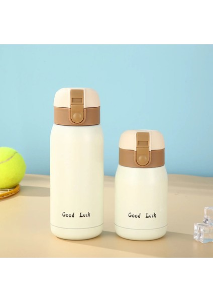 Mini Termos Kupası 200ML/360ML Cep Kupası Paslanmaz Çelik Termal Kahve Kupa Vakum Şişesi Yalıtımlı Sıcak Su Şişesi Çocuk Hediye Kapasitesi: 200ML/RENK: Beyaz (Yurt Dışından)