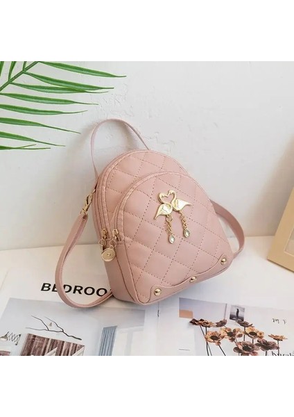 Rilibegan Kadın Moda Sırt Çantası Ins Yeni Stil Kadın Çanta Eğlence Mini Moda Kadınlar Sırt Çantaları Telefon Paketleri Mini Backpackcolor: Pembe (Yurt Dışından)