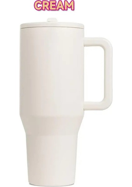 Yeni Hydrojug Traveler 32OZ 40OZ 40OZ Tutlu Saman Paslanmaz Çelik Vakum Yalıtımlı Otomobil Kupası Buzlu Seyahat Kupası : Pic/renk ile Aynı: 32OZ Hyjug-Cream (Yurt Dışından)