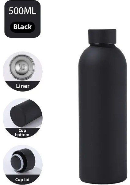 Çapraz Sınır 304 Paslanmaz Çelik Termos Kupası Amerikan Küçük Ağız Açık Hava Spor Su Kupası Açık Vakum Soğuk Su Kupası Kapasite: 500ML/RENK: 9 (Yurt Dışından)