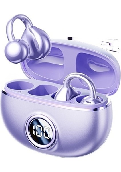 Klipsli Gürültü Azaltma, Gerçek Kablosuz, Su Geçirmez, Kemik Iletimi, Dijital Ekran, Uzun Pil Ömrü ve Yüksek Ses Kalitesine Sahip Çok Satan Bluetooth Kulaklık (Yurt Dışından)