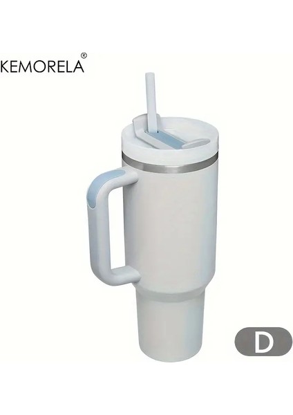 Kişiselleştirilmiş 887ML Tumbler Sap Kapağı 40OZ Paslanmaz Çelik Su Şişesi Vakum Termos Kupa Seyahat Araba Kahve Kupa Kapasite: 801-900ML/RENK: D (Yurt Dışından)