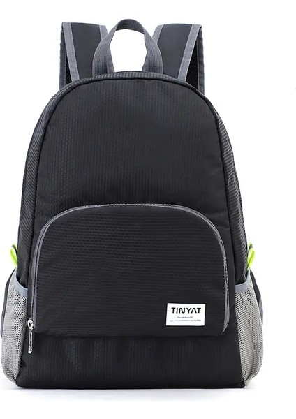 Tinyat 13L Ultralight Katlanabilir Sırt Çantası, Seyahat Bisiklet Salonu Günlük Seyahat Bisikleti Için Su Geçirmez Açık Tırmanma Çantası: Siyah (Yurt Dışından)