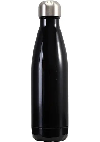 750/500ML Katı Yalıtımlı Şişe Paslanmaz Çelik Jug, Büyük li Büyük li Buz Kahve Kupası Taşınabilir Seyahat Eve Yaz si: Resim/renk Olarak: 500ML-BLACK (Yurt Dışından)