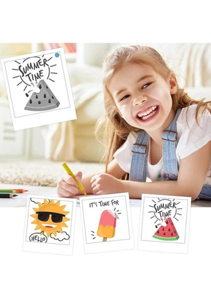 Çocuk Kamera Baskı Kağıdı, 5’li Rulo 57X25MM Çekirdekli Fotoğraf Baskı Termal Kağıt Rulo - Lisinya fırsatları