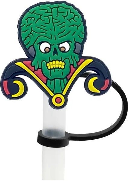 1pcs Korku Tarzı Saman Kapak Kapak Aksesuarları, Silikon 8mm Sıçrama Geçirmez Saman Topper, Toz Geçirmez Saman Uç Cazibesi Renk: HYB1720-08 (Yurt Dışından)