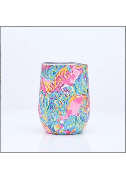 12 Oz Şarap Mühür Kapağı Özel Logo Kupa Vakum Yalıtılmış Termos Garrafa Termica Yumurta Şekli Kahve Tımarcalı Şarap Birası Kapak Kapasitesi: 12OZ/RENK:. (Yurt Dışından)