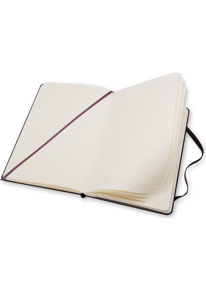 Çizgili Siyah Defter L Boy Sert Kapak modelleri