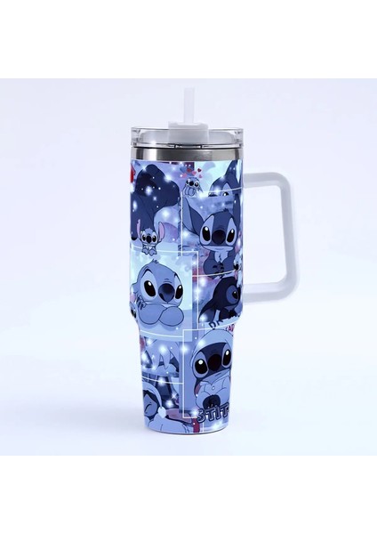 Dikiş 40OZ Angel Miniso Tumbler Sıcak Içecekler Su Şişesi Isı Koruma Paslanmaz Çelik Termal Kupa Baskılı Seyahat Kurı Cupcapacity: 40OZ/RENK: A10 (Yurt Dışından)