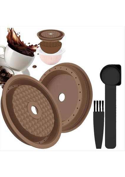 Nespresso Için 2 Adet Yeniden Kullanılabilir Kahve Kapsül Kapağı (Yurt Dışından)