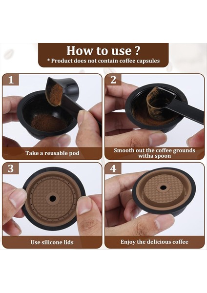 Nespresso Için 2 Adet Yeniden Kullanılabilir Kahve Kapsül Kapağı (Yurt Dışından) indirimleri