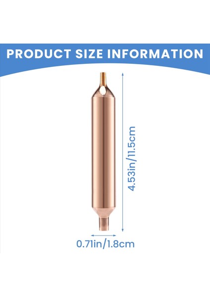 10 Soğutma Filtresi 115 X18MM Buzdolabı Filtre Kurutucu (Yurt Dışından) fırsatları
