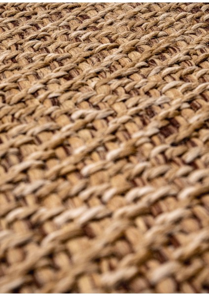 Bej Jüt Sisal Kaymaz Taban Hasır Dokuma Yıkanabilir Yolluk Salon Koridor Mutfak Halısı