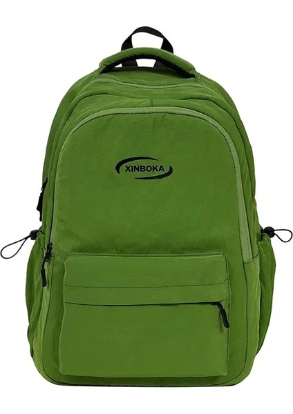 Kadınlar Yeşil Bayan Su Geçirmez Sevimli Yeni Kitap Çantası Kız Kawaii Naylon Okul Sırt Çantası Moda Kadın Seyahat Kolej Sırt Çantası Serin Renk: 2 (Yurt Dışından)