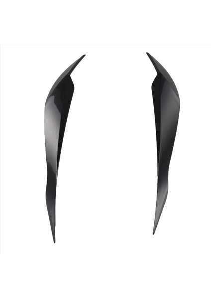 Bmw F30 F35 2013-2019 Için 2 Adet Parlak Siyah Ön Far Kapağı (Yurt Dışından)