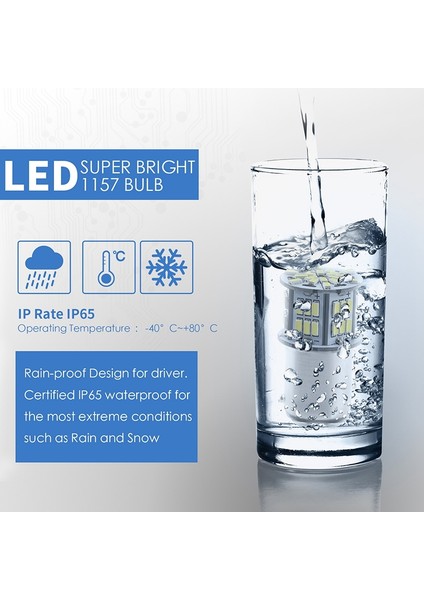 1157 LED Ampul Beyaz 54SMD 1080 Lümen, 7528 2357 2057 LED Ampuller (Yurt Dışından) fiyatları