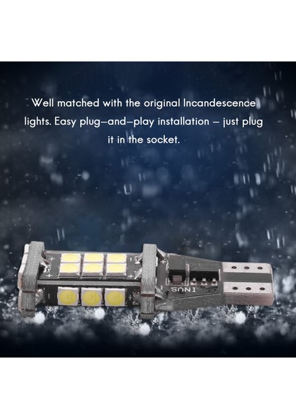 1 Adet 921 912 T10 T15 W16W LED Geri Vites Lambası 24SMD 3030 LED Ampul Beyaz (Yurt Dışından) modelleri