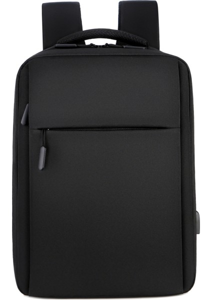 1106 Büyük Kapasiteli Çift Katmanlı Dizüstü Bilgisayar Sırt Çantası Iş Seyahat Omuz Çantası USB Şarj Portlu (Yurt Dışından)