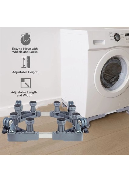 Çamaşır Makinesi Standı Ayarlanabilir Buzdolabı Yükseltilmiş Taban Aksesuarları (Yurt Dışından) fiyatları
