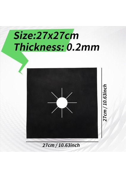 Adet Yeniden Kullanılabilir Yapışmaz Siyah Gazlı Ocak Üstü Brülör Kapağı (Yurt Dışından) fırsatları