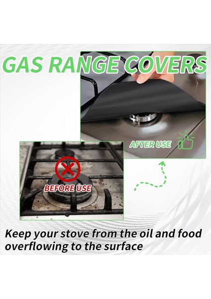 Adet Yeniden Kullanılabilir Yapışmaz Siyah Gazlı Ocak Üstü Brülör Kapağı (Yurt Dışından) indirimleri