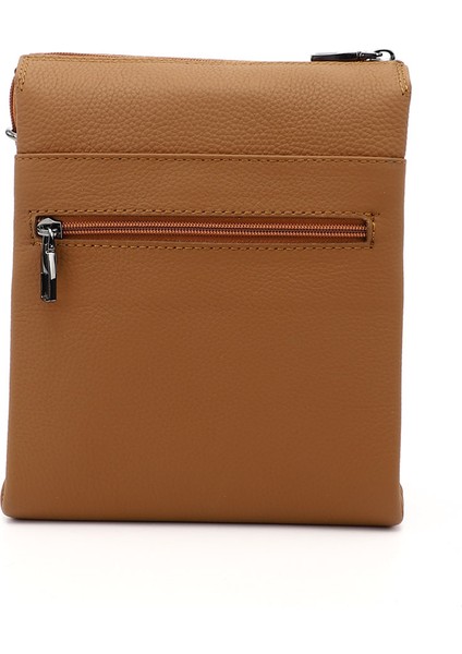 Kadın Taba Uzun Askılı Hakiki Deri Evrak Omuz Çantası