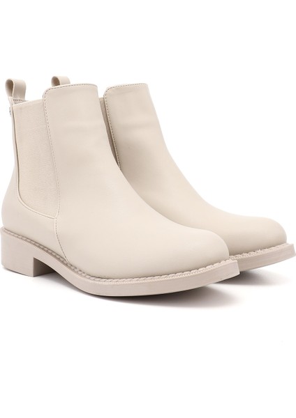 Kadın Bej Termo Taban Chelsea Bot