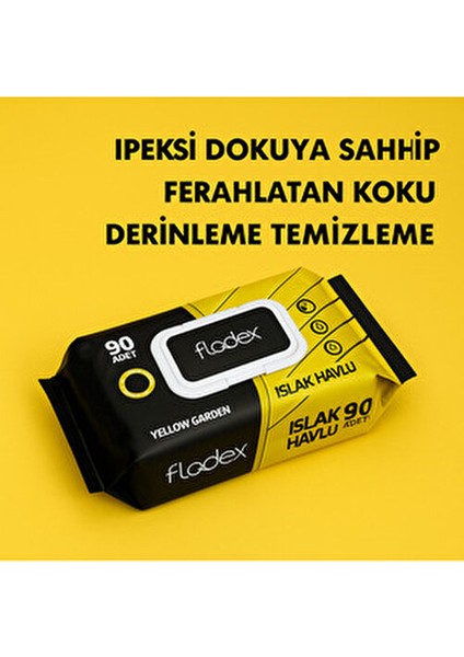 Islak Havlu Dream Garden 90 Yaprak Günlük Kullanım İçin Ferahlatıcı Temizlik