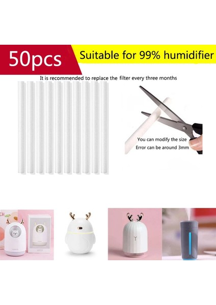 8X200MM Büyük Nemlendirici Filtre 50'li Paket Nemlendirici Filtre Kesilebilir (Yurt Dışından) modelleri