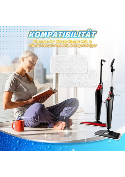 Vileda Steam Xxl Buharlı Paspas Aksesuarları Için Paspas Pedi Yıkanabilir Paspas Bezi (Yurt Dışından) modelleri