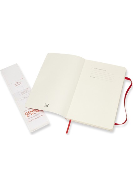 Çizgili Kırmızı Defter L Boy Soft Kapak fiyatları
