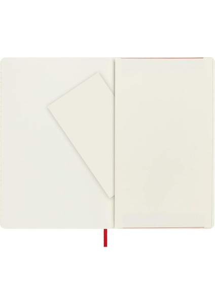 Çizgili Kırmızı Defter L Boy Soft Kapak