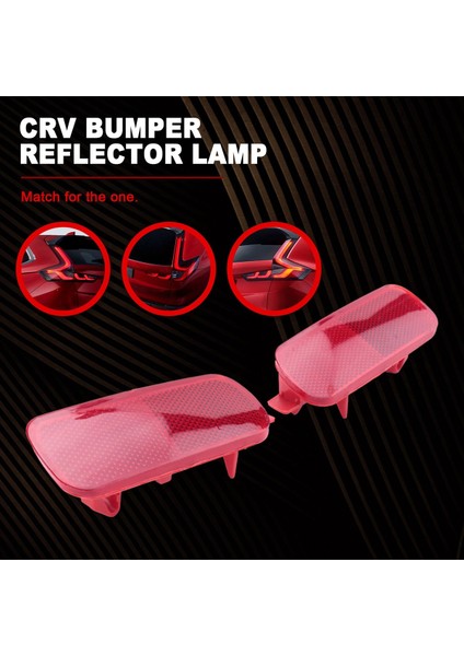 Honda Crv 01-07 Için 2 Adet Araba Arka Tampon Reflektör Lambası 33505-S9A-003 (Yurt Dışından) indirimleri