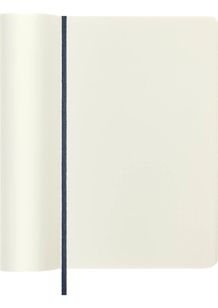 Çizgisiz Safir Mavi Defter L Boy Soft Kapak