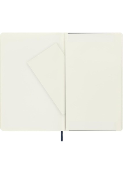 Çizgisiz Safir Mavi Defter L Boy Soft Kapak