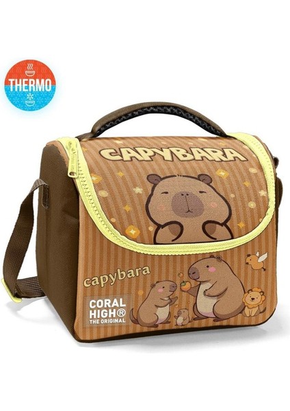 Kids Kapibara Desenli Thermo Beslenme Çantası 11799