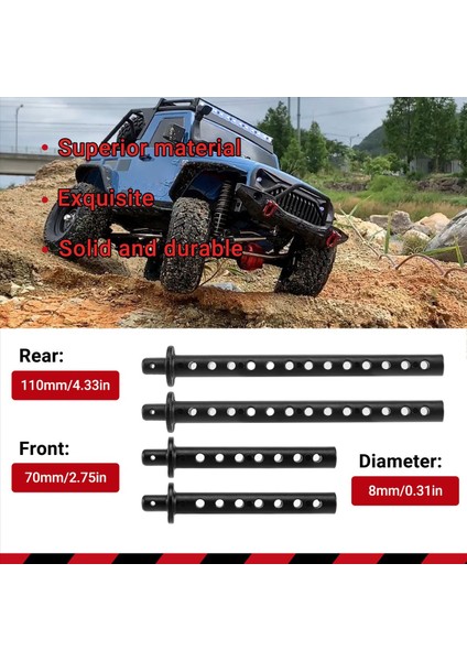 4 Adet Model Araba Gövde Kolonu L70MM/110MM Ön Arka Gövde Direk Montajı (Yurt Dışından) fırsatları