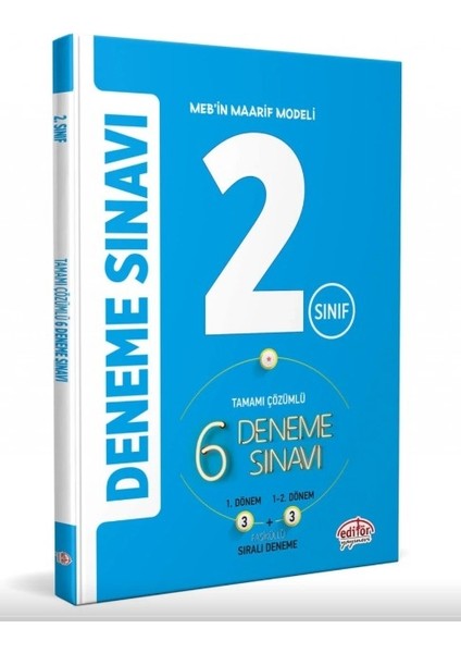 2.Sınıf 3+3 Çözümlü 6 Deneme Sınavı