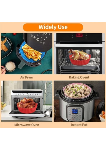 Fritöz Silikon Kap, 7,5 Inç Hava Fritöz Sepeti, 3qt Ila 5qt Için, 3'lü Paket (Yurt Dışından) modelleri